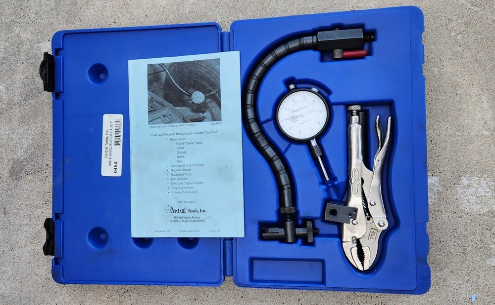 NEW Central Tools 6454 Tire Wheel Runout Set
