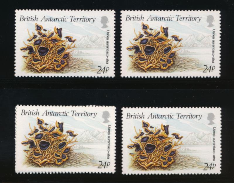 BRITISH ANTARCTIC TERRITORY (BAT) 149-152 MINT NH LICHENS