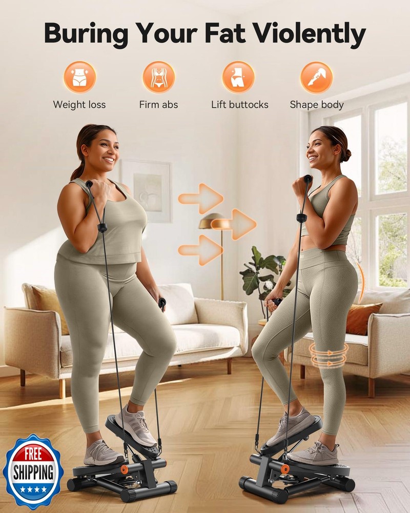 Niceday Stepper Exercise Equipment with Resistance Bands