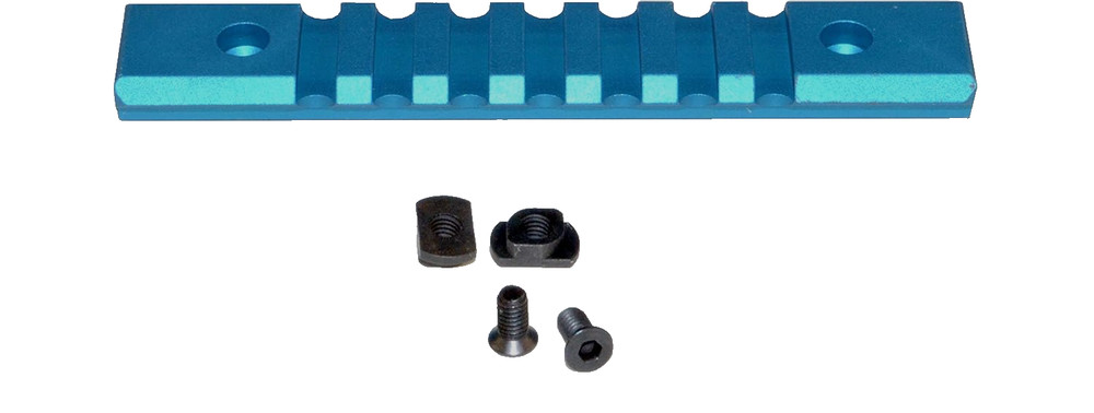 Mlok Rail Section 7 Slots Accessory Rail Mount 6061 Aluminum Anodized Blue