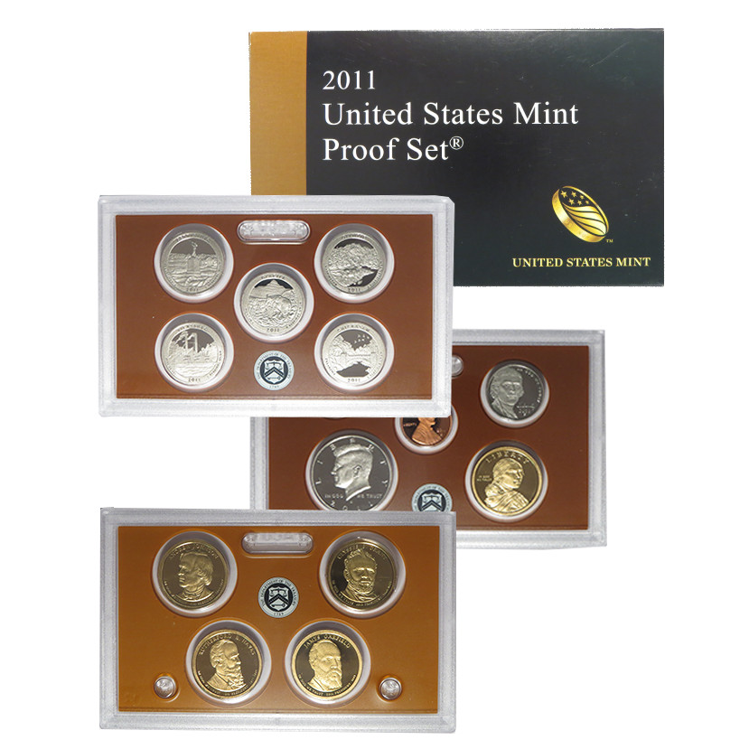 US Mint 2011 S Clad Proof Set - Complete with Box & COA