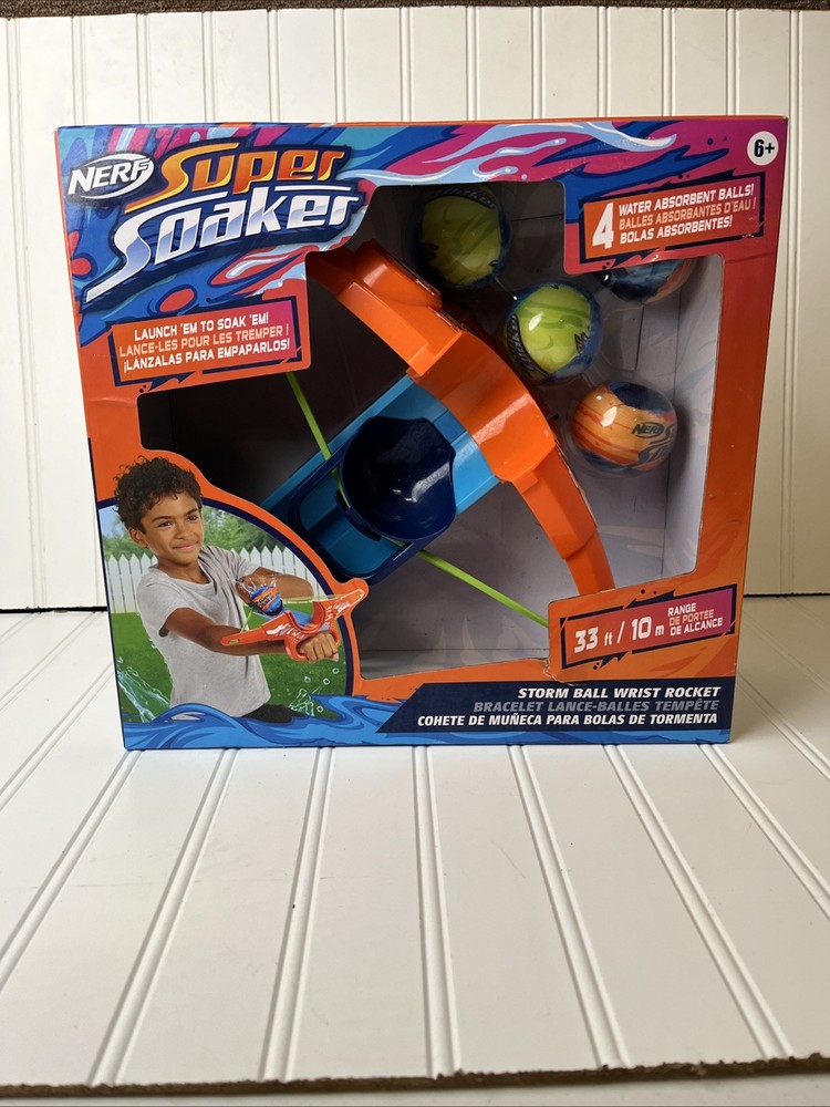 Nerf Super Soaker Storm Ball Wrist Rocket for Ages 6+