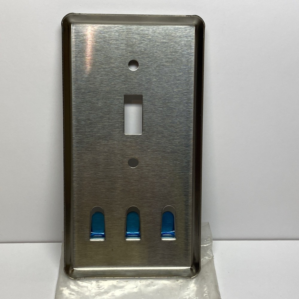 Snap-on Tools Stainless Steel Light Switch Plate Cover with Key Hooks