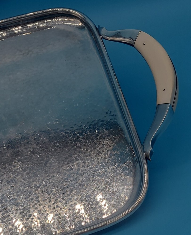 DANISH MODERNIST STERLING SILVER SERVING TRAY