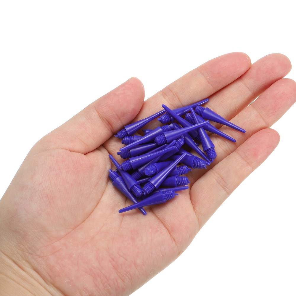 Plastic Dart Tips, 30 Pack 2BA Thread Soft Dart Tips, Blue
