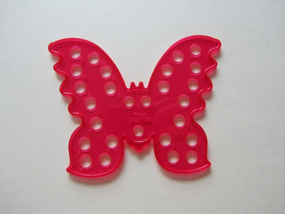 DMC Thread Floss Embroidery Organizer Separator Pink Butterfly Shape