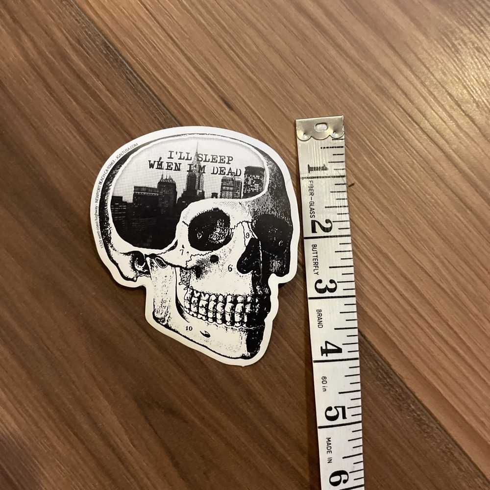 Skull Sticker I’ll Sleep When I’m Dead