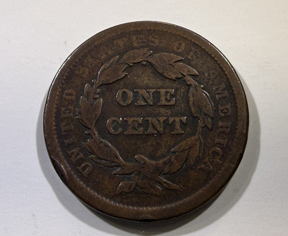 1840 'Small Date' Braided Hair Large Cent