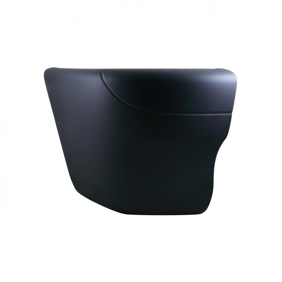 Freightliner Columbia Black Plastic Bumper End - Passenger