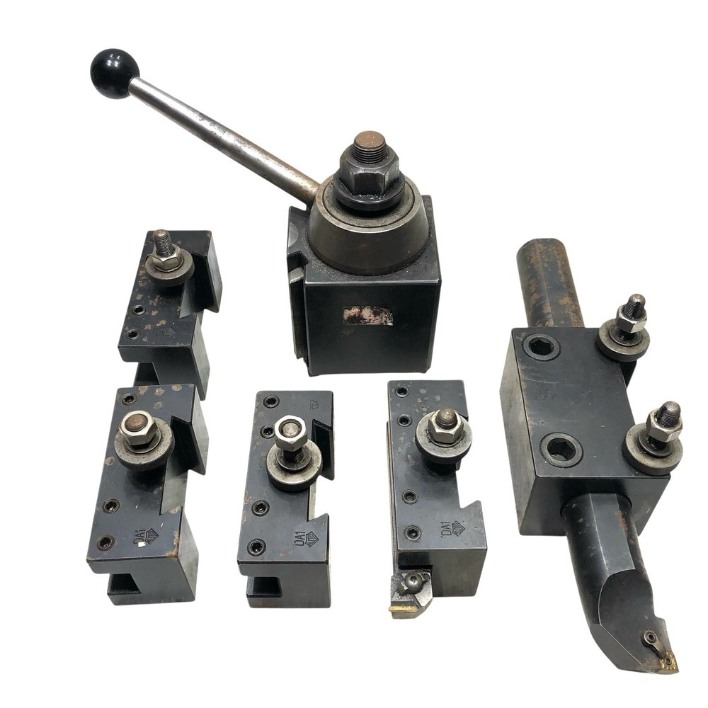 Aloris DA Quick Change Tool Post w/ Boring Bar Holder & 4 Tool Holders