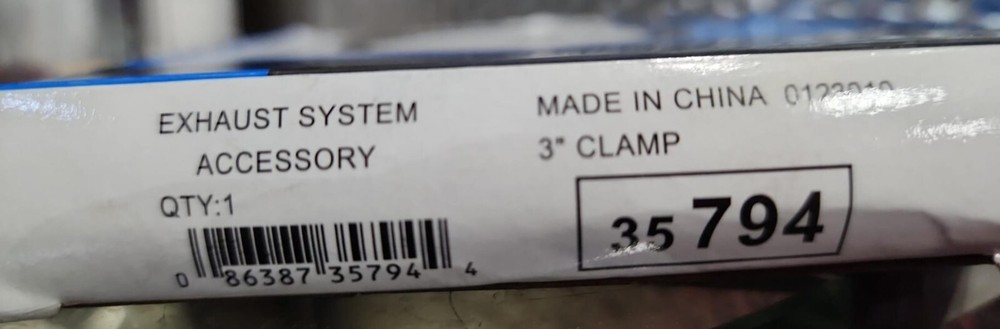 EXHAUST MATE EXHAUST SYSTEM ACCESSORY CLAMP 3'' 35794