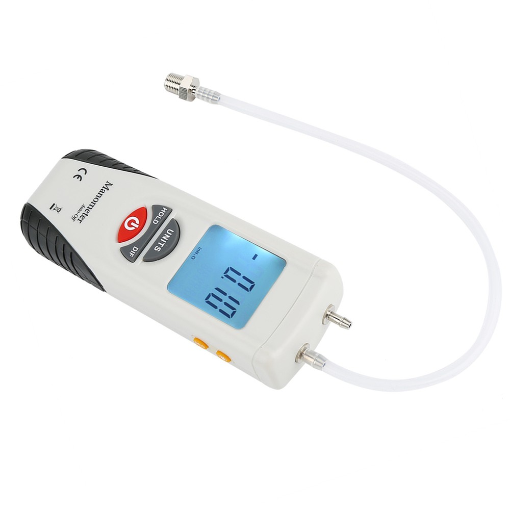 Digital Manometer Differential Gauge Pressure Meter 11 Selectable Units