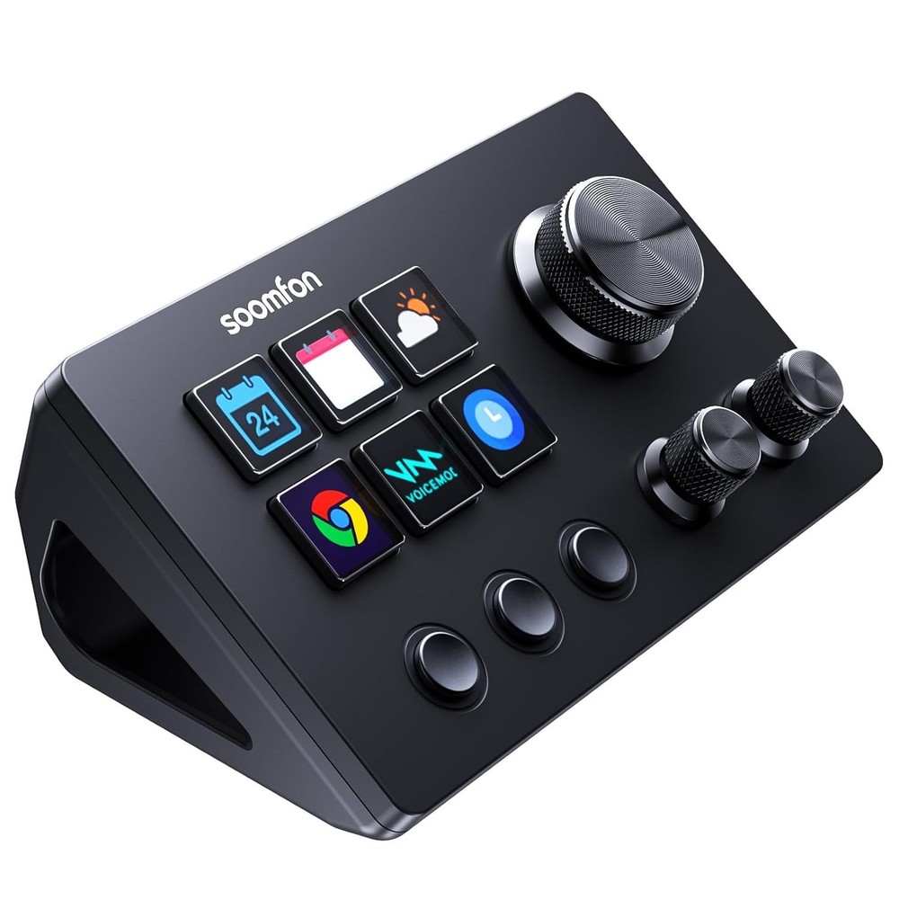 SOOMFON Stream Controller SE 6 Key LCD Macro Deck for OBS Twitch PC Mac
