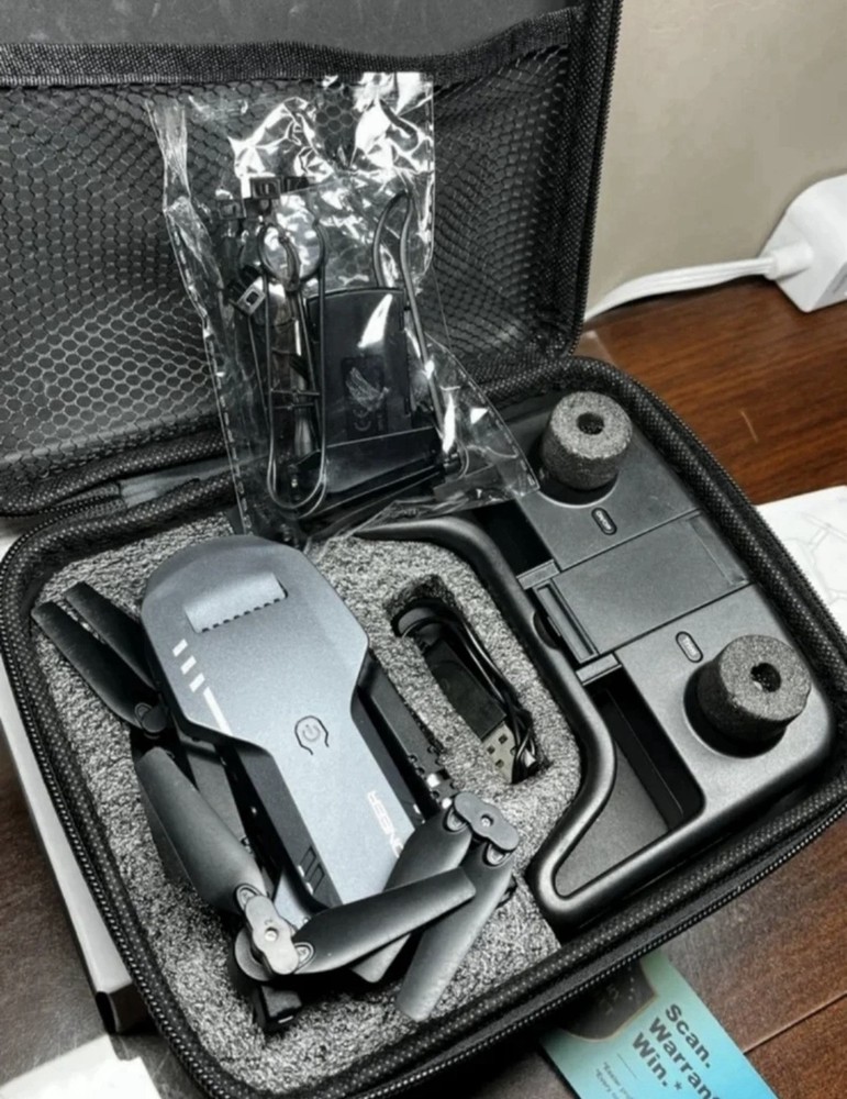 Pioneer Black Foldable Obstacle Avoidance Remote Control Quadcopter Drone