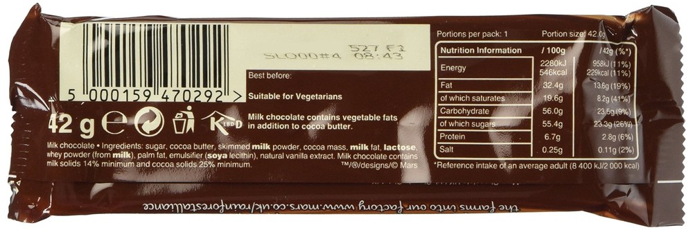 Galaxy Smooth Milk Chocolate 42g (12 Bars)