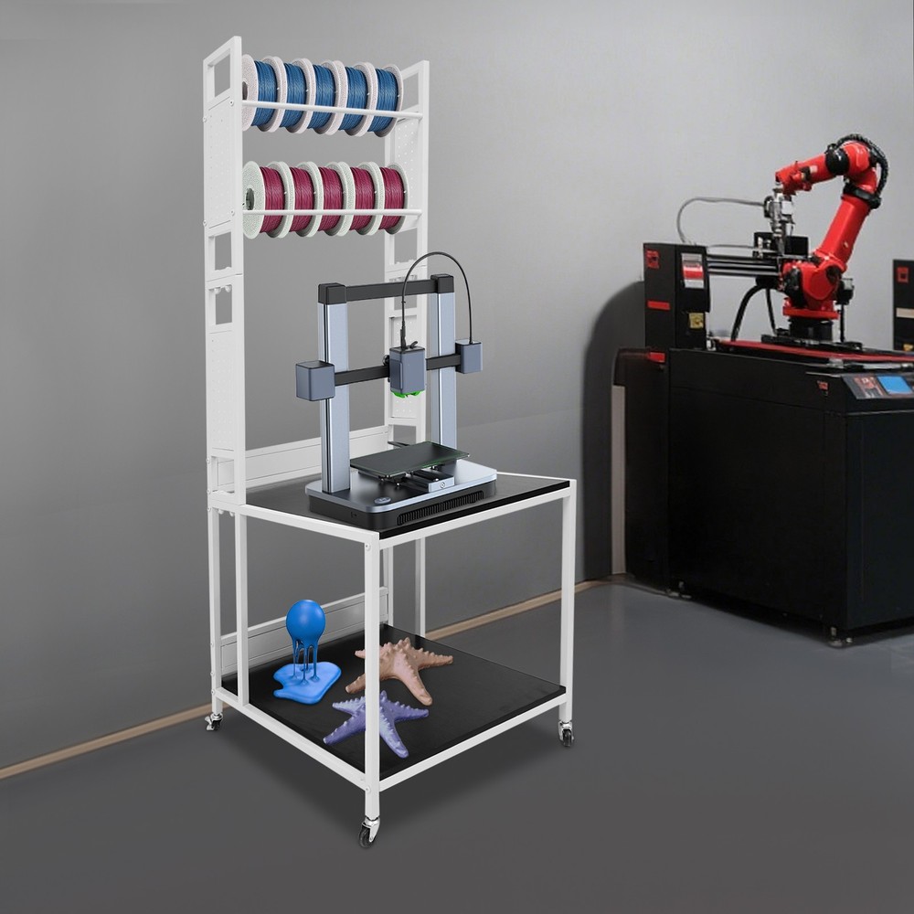3D Printer Stand with Double Layer, 3D Printer Filament Storage Rack