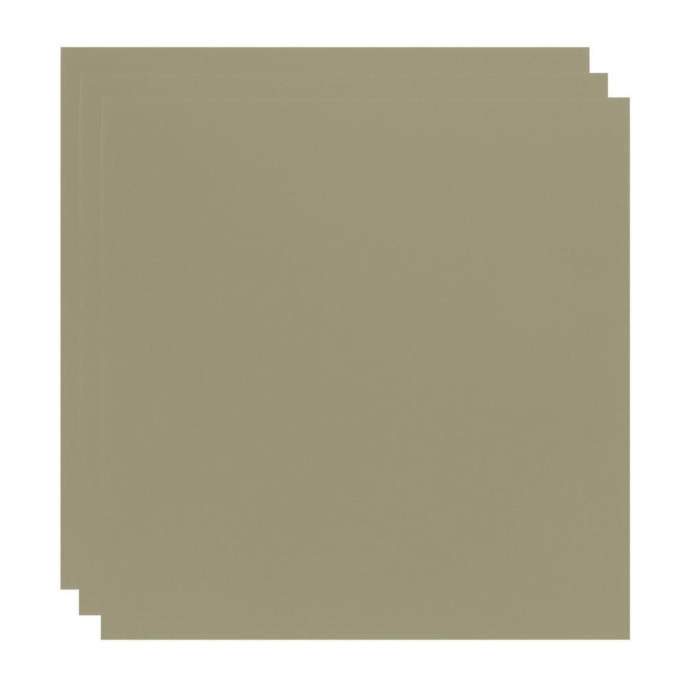 ABS Plastic Sheet 12x12",Flexible Sheets 1/12" Thick Leather Texture Khaki 3Pcs