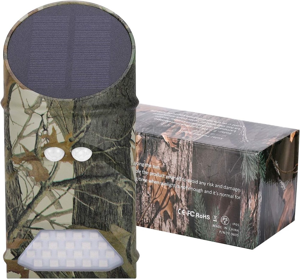 Solar Powered Hog Feeder Light-Motion-Activated for Hogs,Deer,Pig Feeding