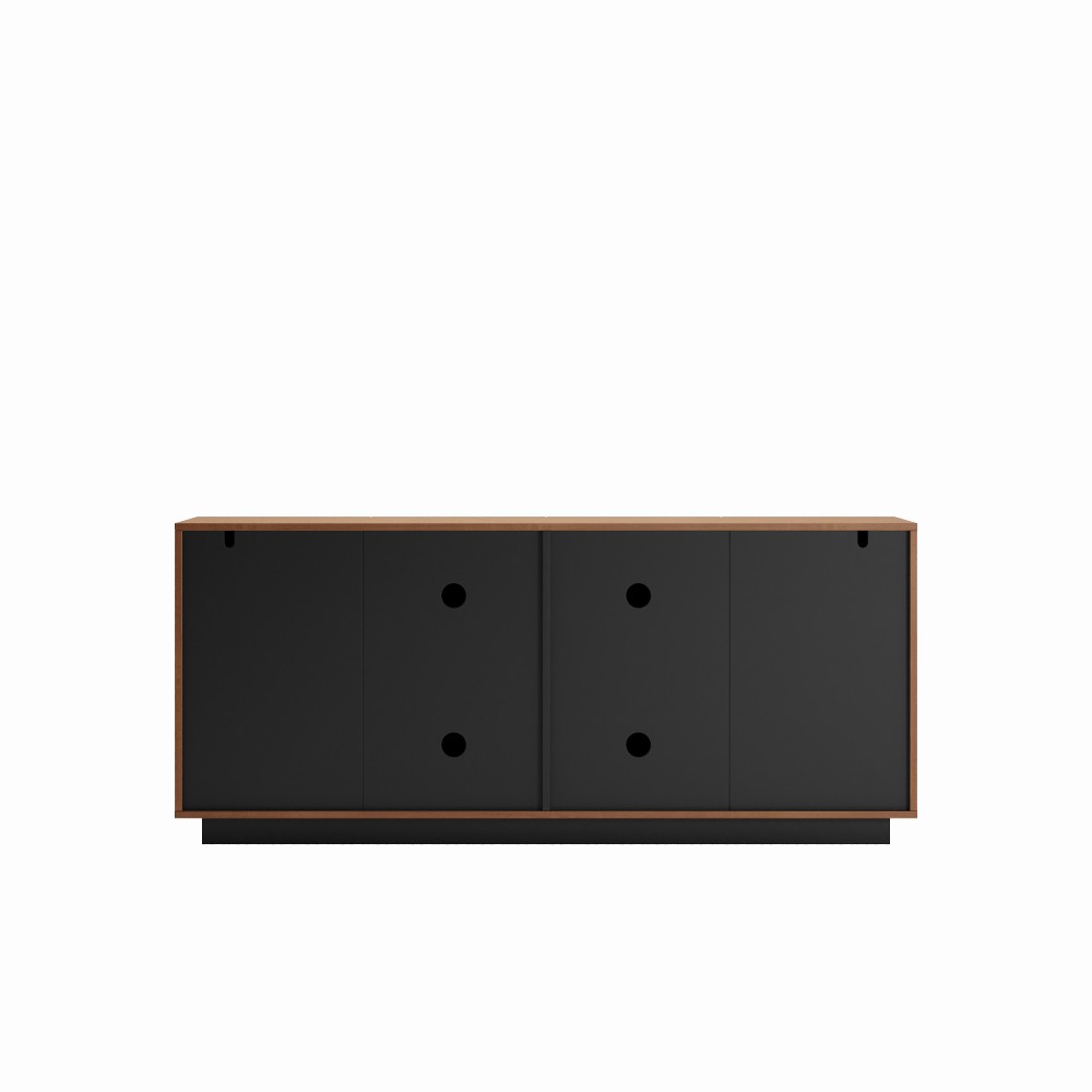 Sideboard Buffet Cabinet with Storage,TV Console with Curved Profile Design