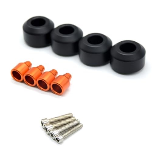 4 Pcs Motorcycle Front Rear Fork Wheel Frame Slider Crash Protector