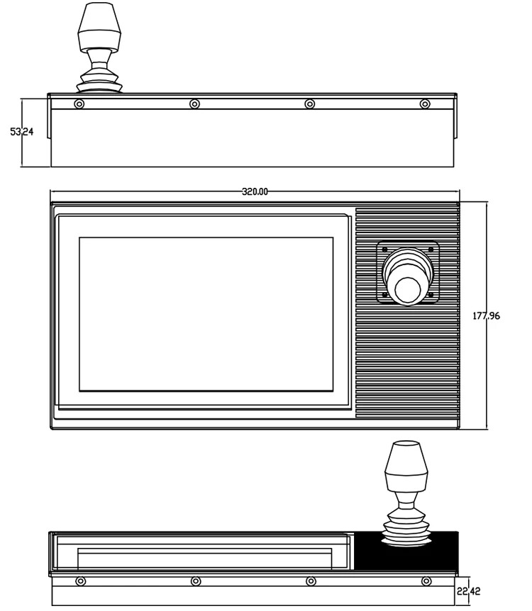 Smart Security System 10" Touch Screen Android Monitor System Joystick Control