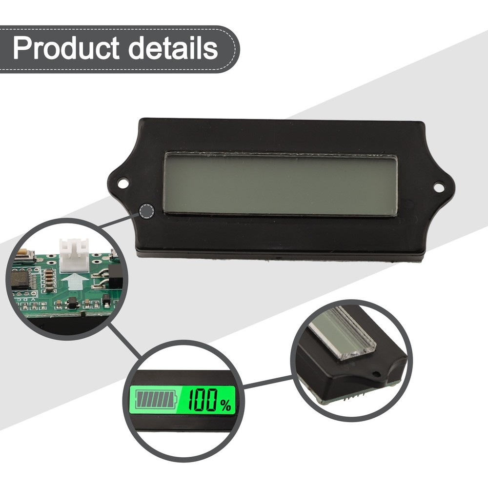 Batteries Capacities Monitored Easily with Compact LCD Design Features
