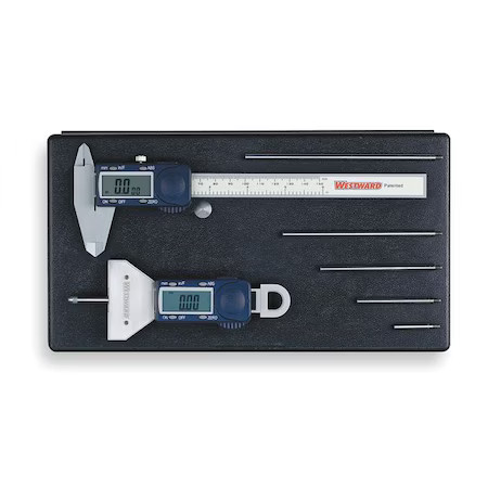 Westward 2Ynk4 Precision Measuring Tool Kit, 2 Pc