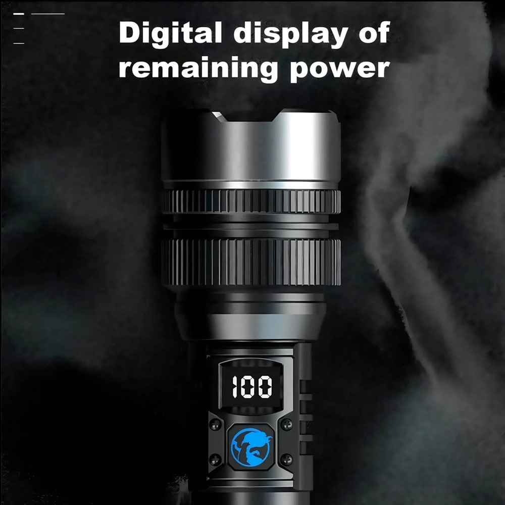 99000000 Lumen Super Bright LED Tactical Flashlight Rechargeable LED Work Lights