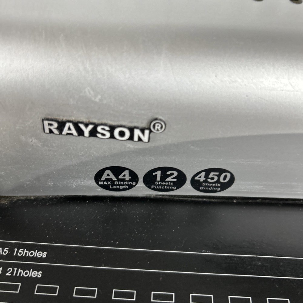 Rayson SD16 Comb Binding Machine - A4 Max Binding Length 12 Sheets Punching EXC