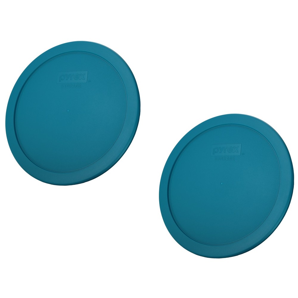 Pyrex 7402-PC Adriatic Blue 6/7-Cup Food Storage Replacement Lid (2-Pack)
