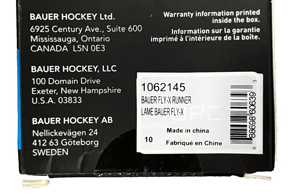 Bauer Fly-X Steel Runner- Size 10 / 288 mm