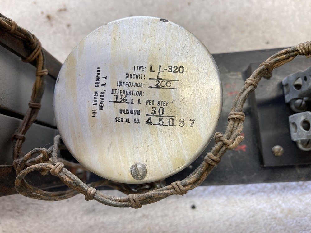 Western Electric Microphone EQ Attenuator Panel