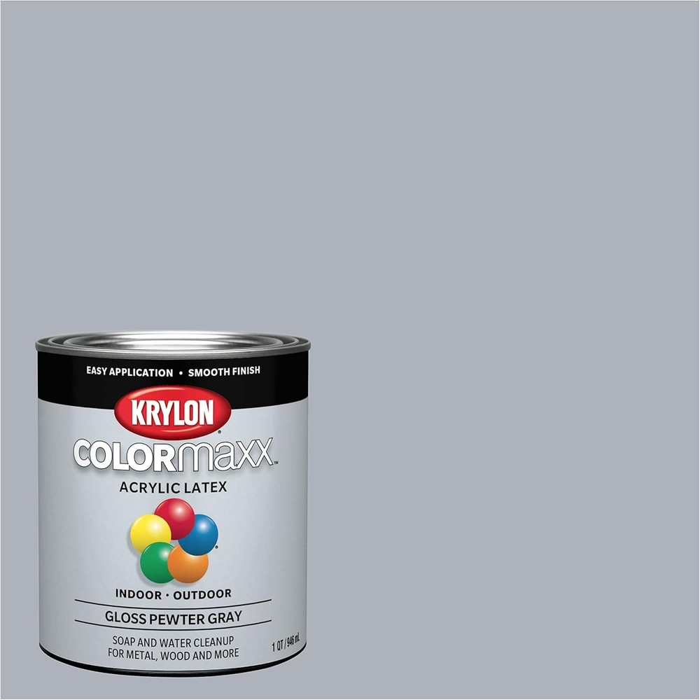 COLORmaxx Brush-On, Gloss, Pewter Grey, 1 Quart