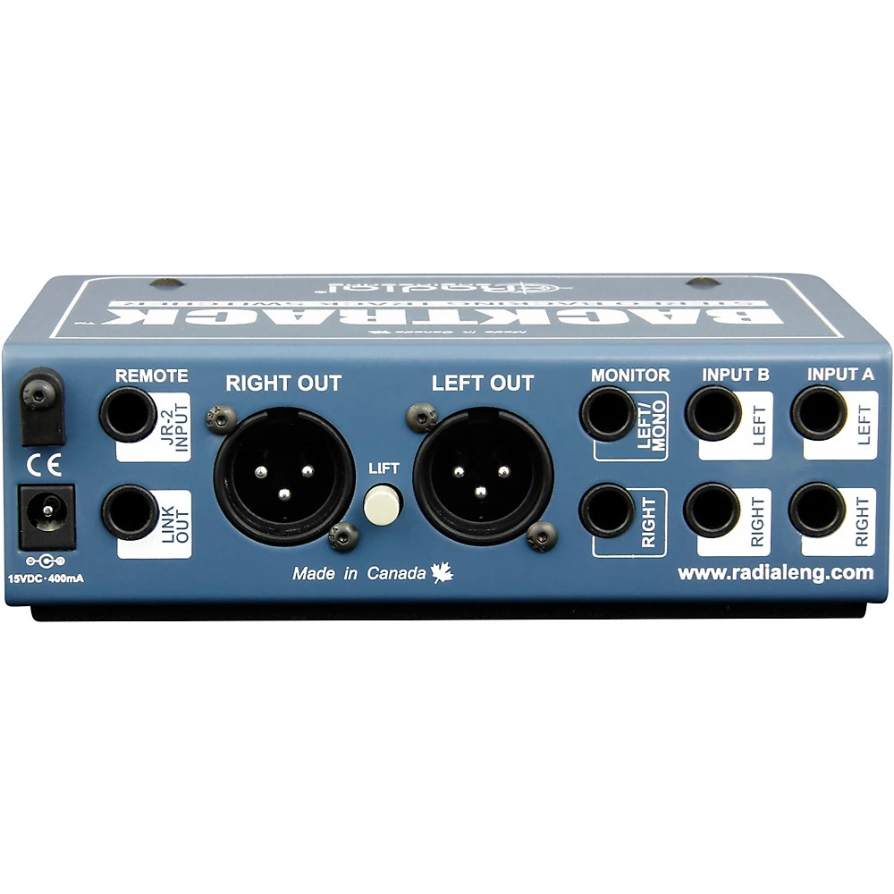 Radial Engineering Backtrack, Stereo Audio Switcher