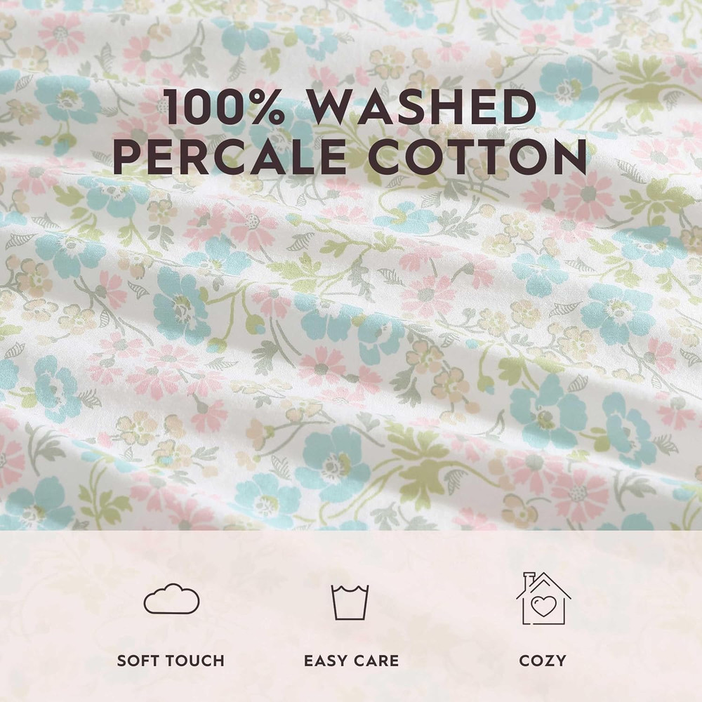 Laura Ashley - Sheet Set, Super Soft Bedding Set with Deep Pocket, Includes Matc