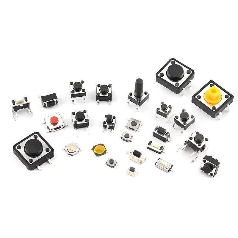 Micro Switch Push Tact Button ON/OFF Touch Button Switch Assortment Kits US