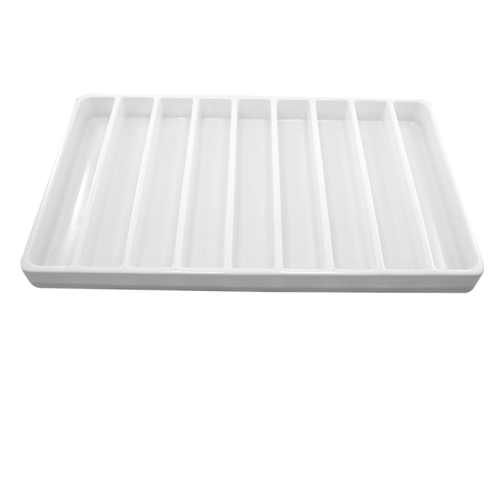 Heavy Duty Jet-Stone White or Black Stackable Plastic Compartment Tray