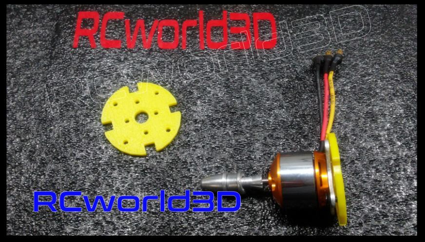 RC PLANE BRUSHLESS MOTOR MOUNT/BASE PERFECT X 2212 MOTOR 3D PRINTED SOLID PLA