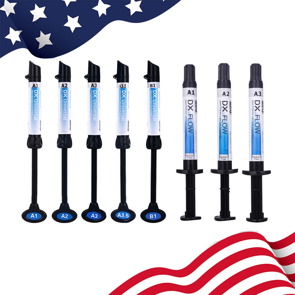 Dental Universal Light Cure Composite Resin Medium Flow Flowable Resin A1,A2,A3