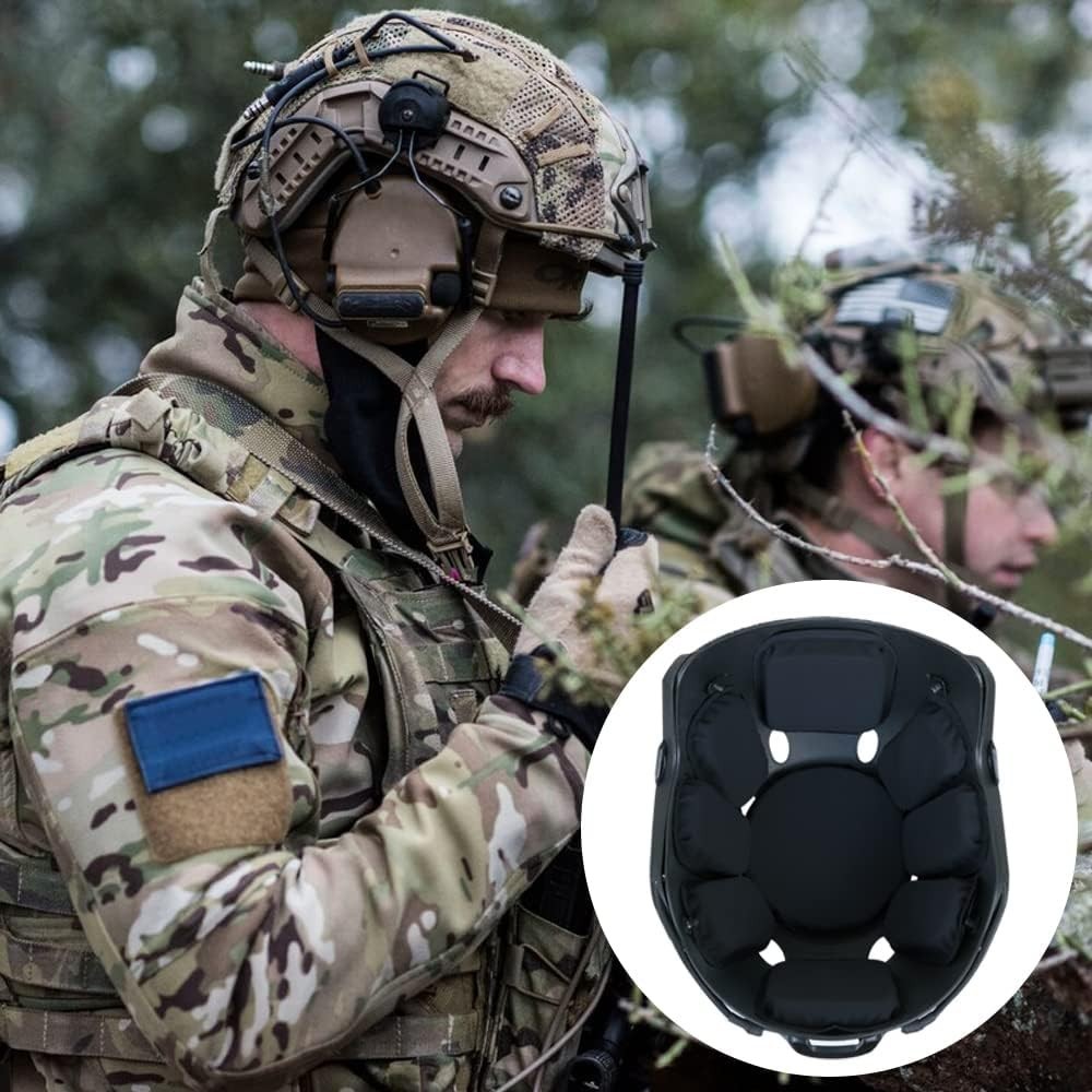 Adjustable Medium Helmet Padding for Airsoft and Cycling - Soft, Durable Design