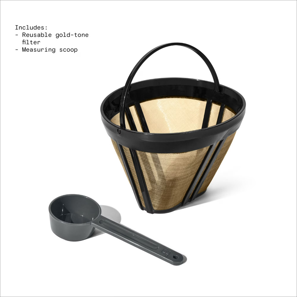 Beautiful 12 Cup Programmable Coffee Maker, White Icing by Drew Barrymore