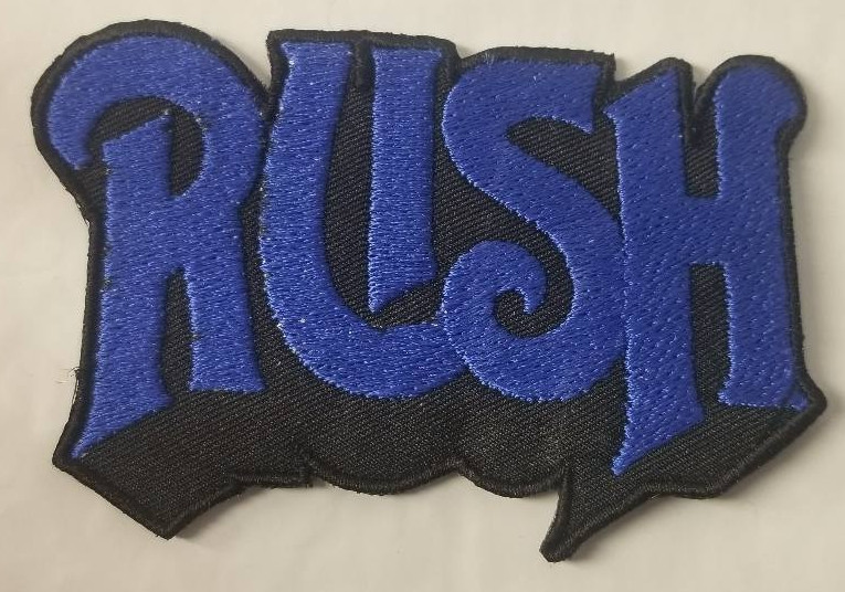 RUSH Band Embroidered Patch approx. 2.5x3.5 BLUE