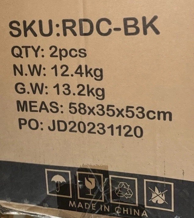 Grey/Blue Chairs (2 Chairs Per Box) Brand New