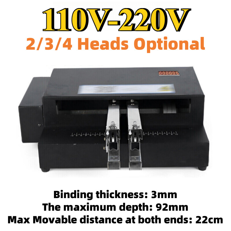 Multi-head Card Binding Machine 2/3/4 Heads Automatic Electric Binder Stapler
