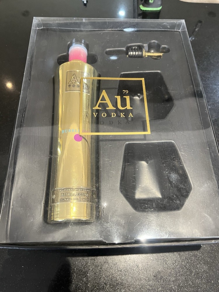 Au Vodka Limited Edition Bubble Gum Bottle Empty Collectable Gift Box