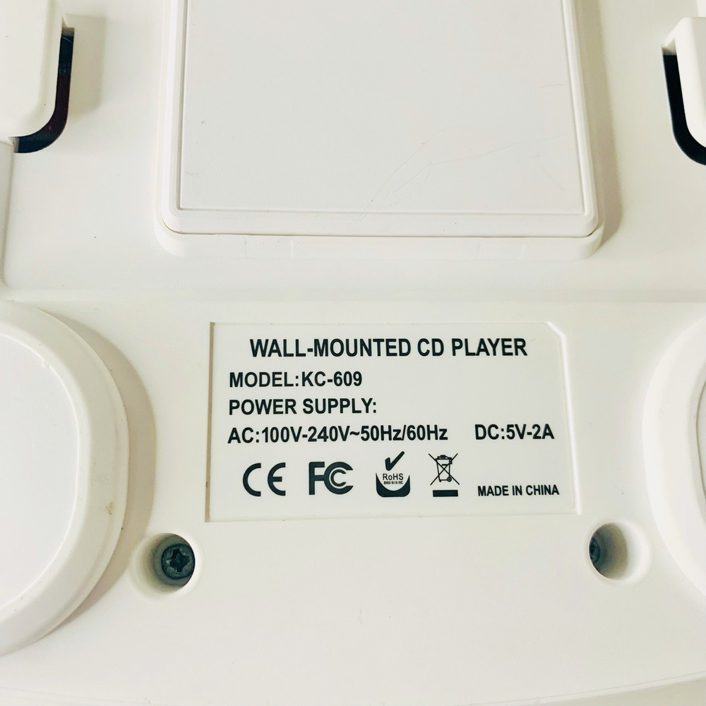 Kecag Wall Mounted CD Player Bluetooth KC-609 White
