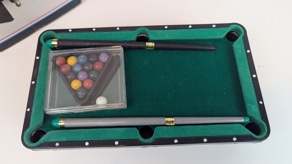 Mini Billard Table Set with Accessories Compact and Portable