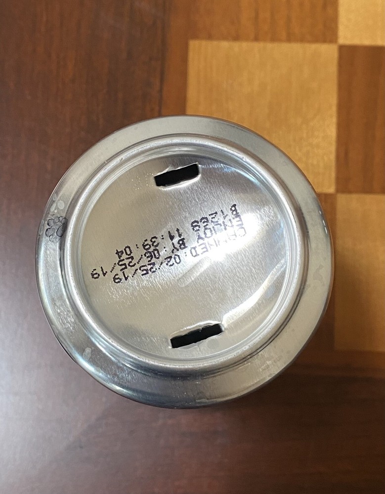 Indeed Brewing Lucy Session Sour Minneapolis MN Empty Beer Can Bottom Opened 