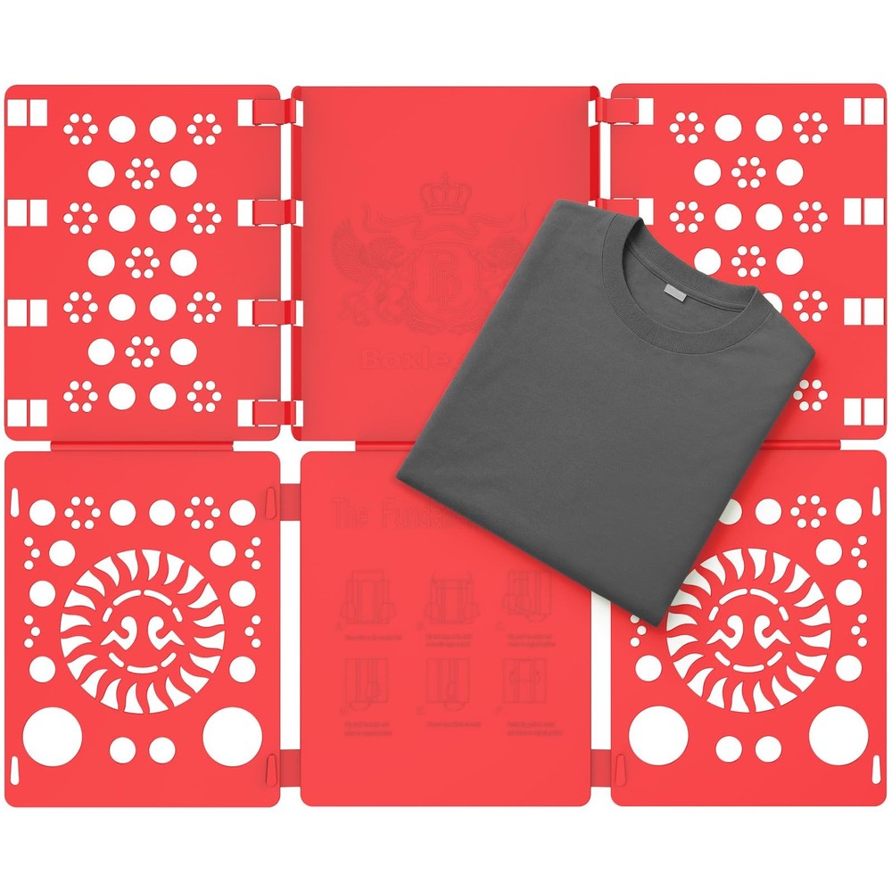 Red Shirt Folder Board, Tshirt Clothes Folder, Durable Laundry Helper, Sorter