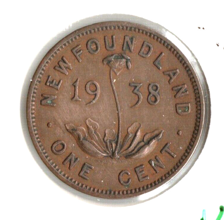 Coin Newfoundland 1 Cent 1938 KM18
